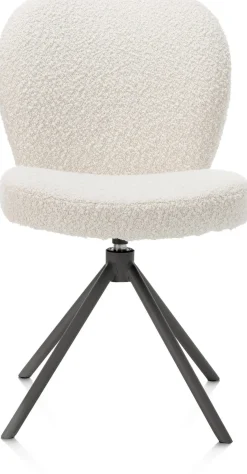 XOOON Eetkamerstoel Jaxon (draaibaar) in de kleur Ivoor -^ Eetkamerstoelen