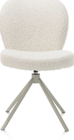 XOOON Eetkamerstoel Jaxon (draaibaar) in de kleur Ivoor -^ Eetkamerstoelen