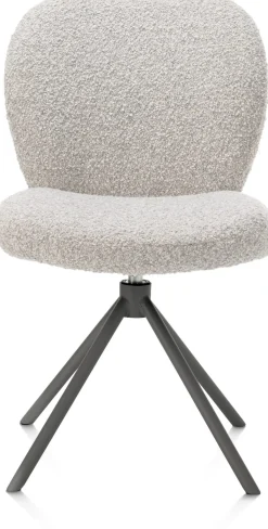 XOOON Eetkamerstoel Jaxon (draaibaar) in de kleur Kiezel -^ Eetkamerstoelen