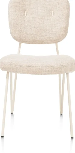 XOOON Eetkamerstoel June met frame in de kleur Crème -^ Eetkamerstoelen