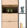 XOOON Elements, Bergkast smal Naturel 60 cm + boekenkast 30 x 180 cm + platform 100 cm met 2 metalen poten^ Bergkasten|Boekenkasten