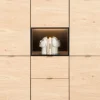 XOOON Elements eikenfineer dressette met niche + LED 150cm^ Bergkasten