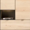 XOOON Elements, highboard 90 cm. - 2-deuren + 1-lade + 2-niches + led incl. metalen poten - natural^ Bergkasten