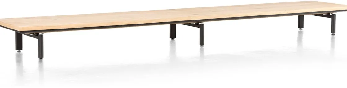 XOOON ELEMENTS platform 250 cm. incl. 3 metalen poten - 250 cm^ Tv-Meubelen