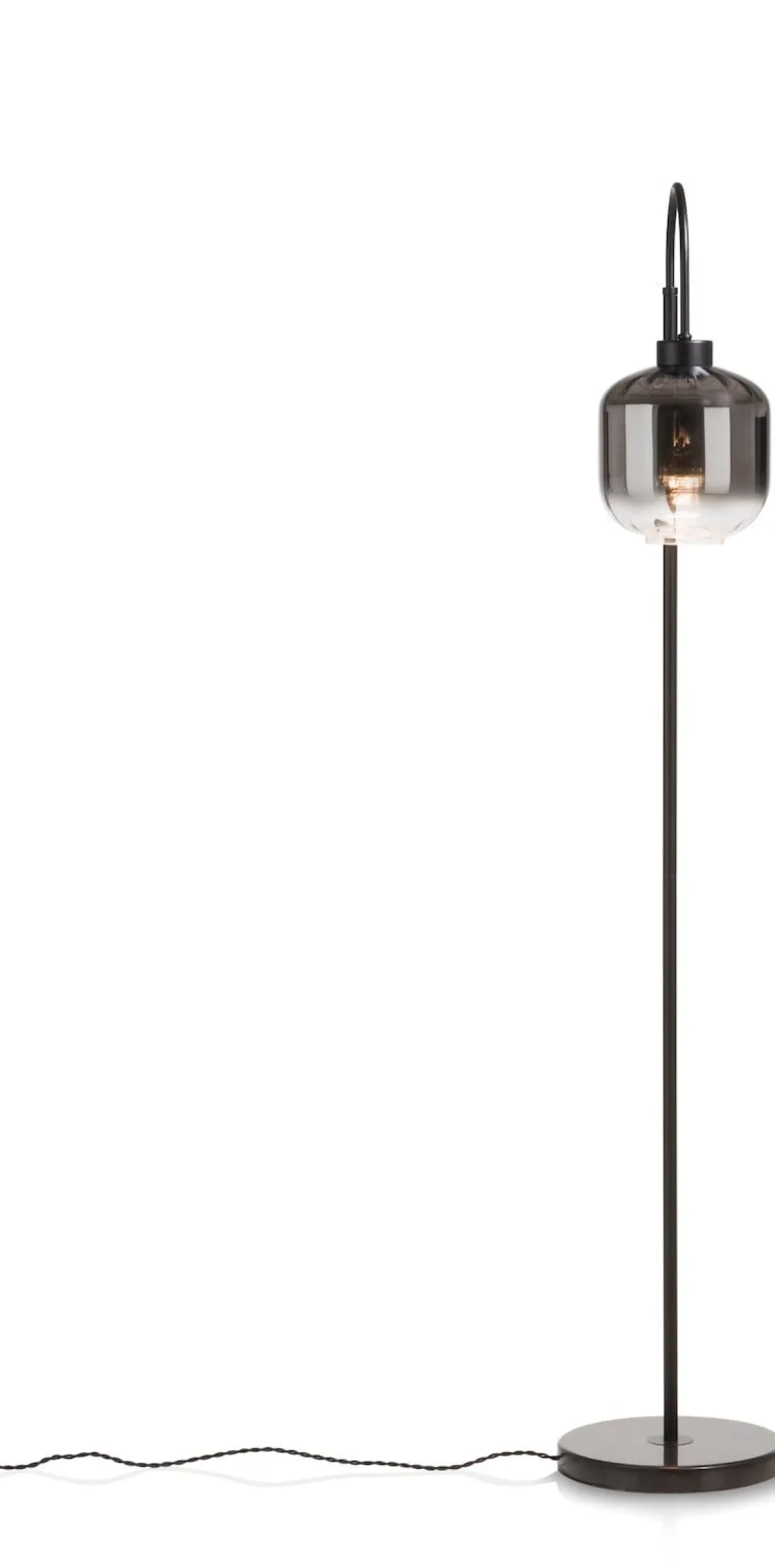 XOOON Essex vloerlamp 1*E27 in de kleur Antraciet - COCOmaison^ Vloerlampen