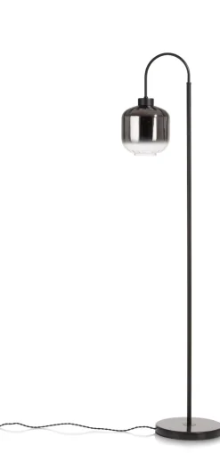 XOOON Essex vloerlamp 1*E27 in de kleur Antraciet - COCOmaison^ Vloerlampen