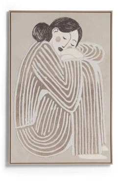 XOOON Fae schilderij 80x120cm in kleur Crème shop je bij COCOmaison^ Wanddecoraties|Woonaccessoires
