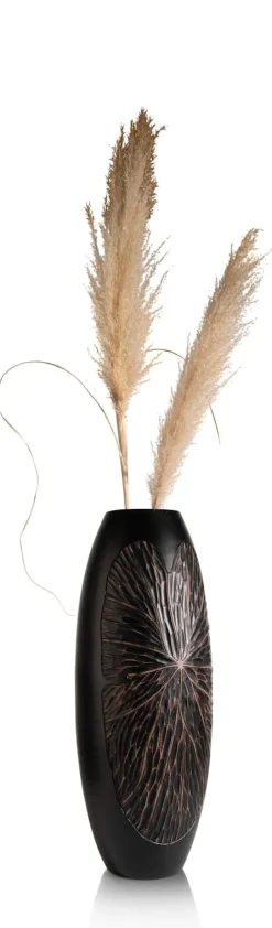 XOOON Faye vaas H75cm in de kleur Zwart - COCOmaison^ Woonaccessoires