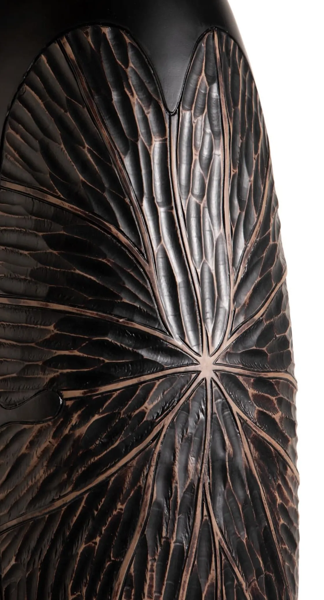 XOOON Faye vaas H75cm in de kleur Zwart - COCOmaison^ Woonaccessoires