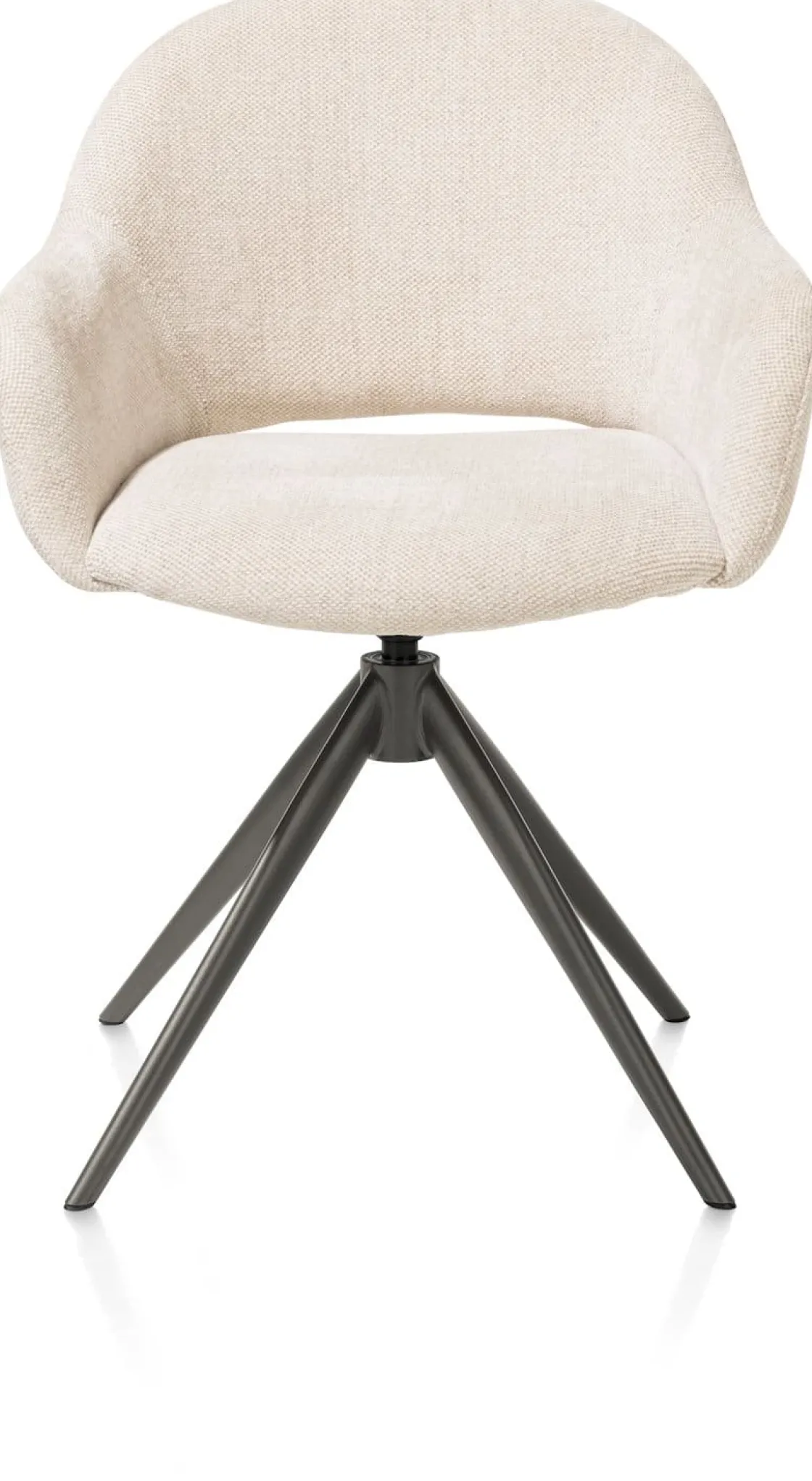 XOOON FINN armstoel terugdraai - stof Livigno - crème^ Armstoelen