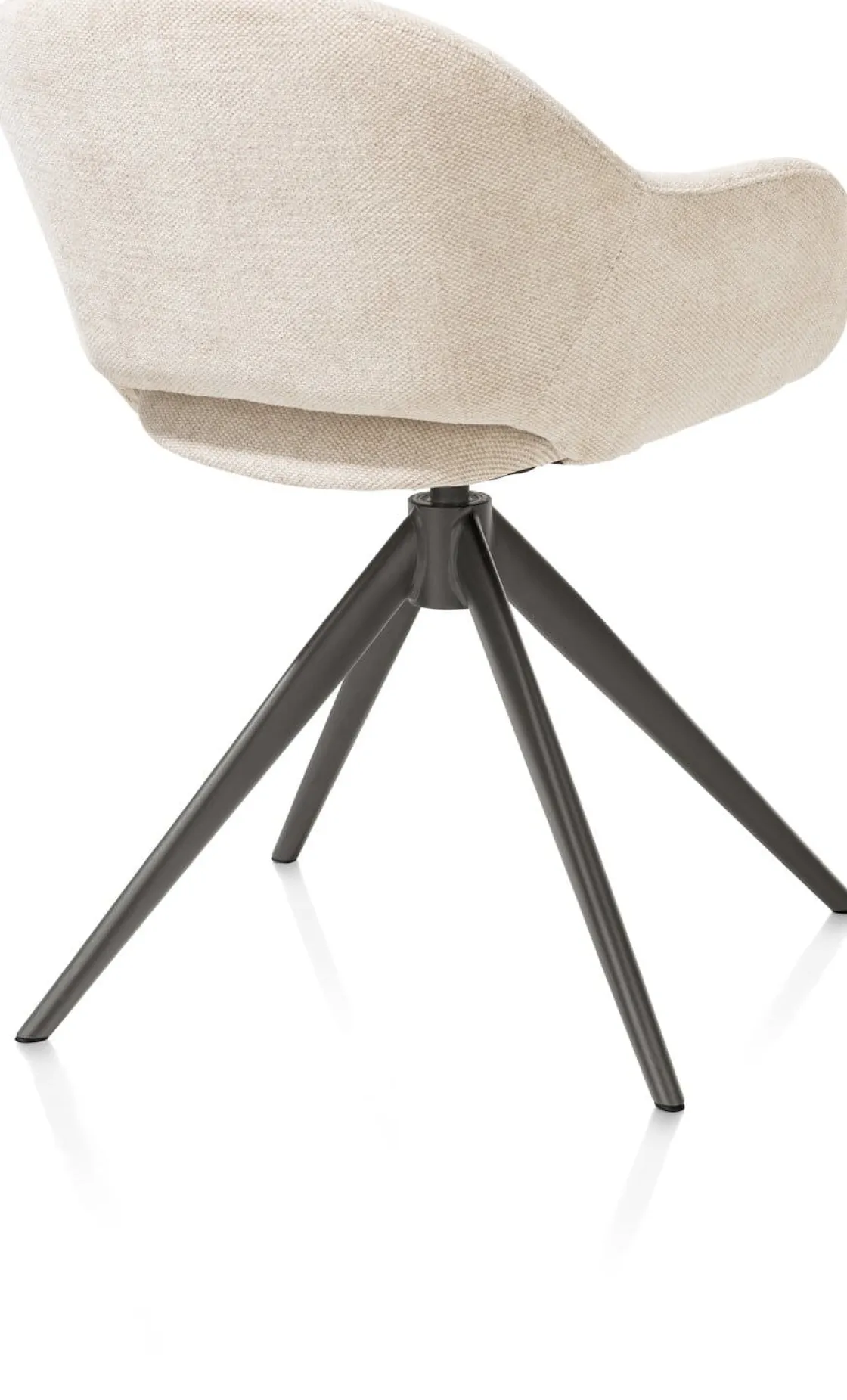 XOOON FINN armstoel terugdraai - stof Livigno - crème^ Armstoelen