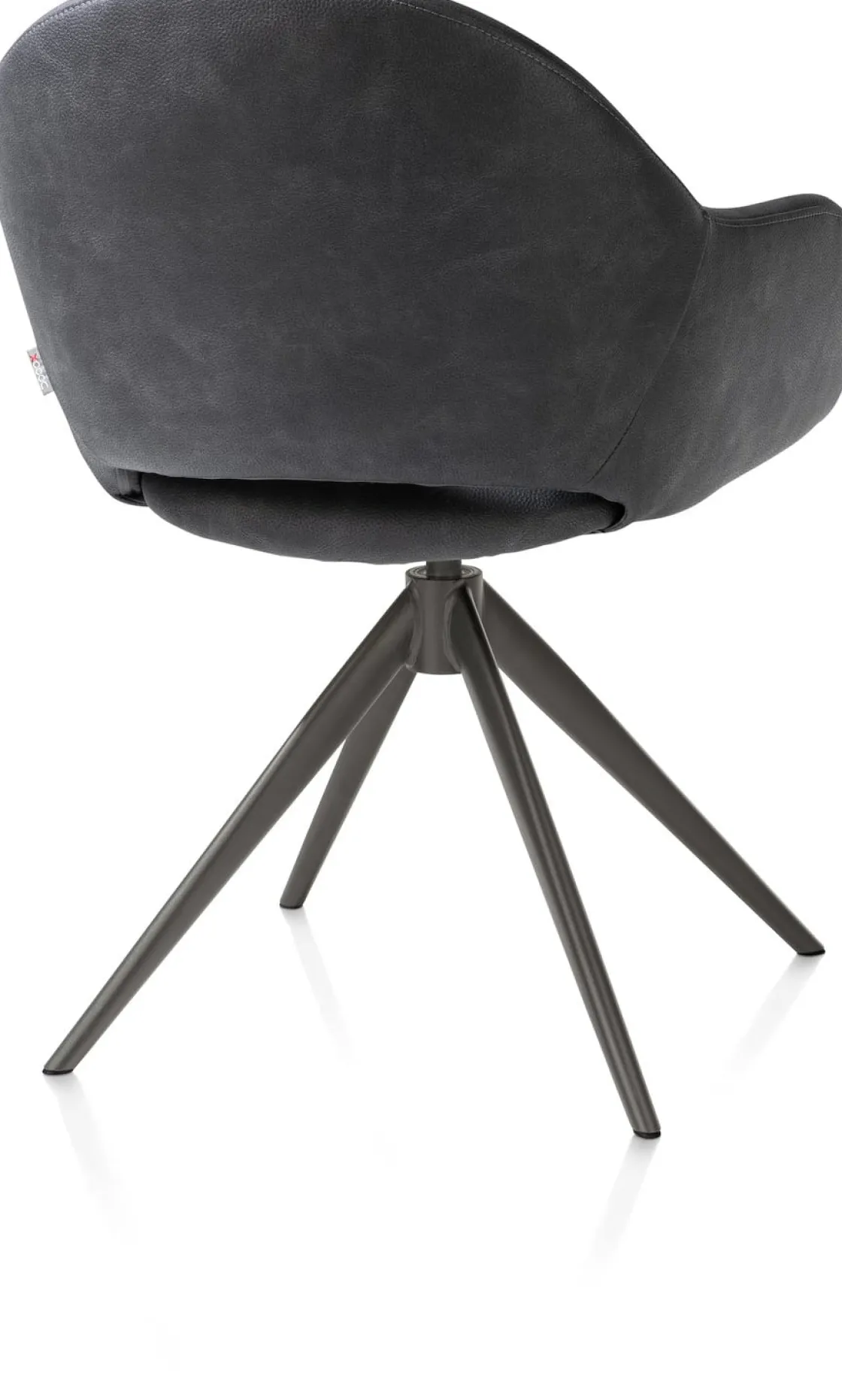 XOOON Finn, armstoel terugdraai - graphiet frame - stof Pala - Antraciet^ Armstoelen