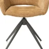 XOOON FINN armstoel terugdraai - stof Livigno - okergeel^ Armstoelen