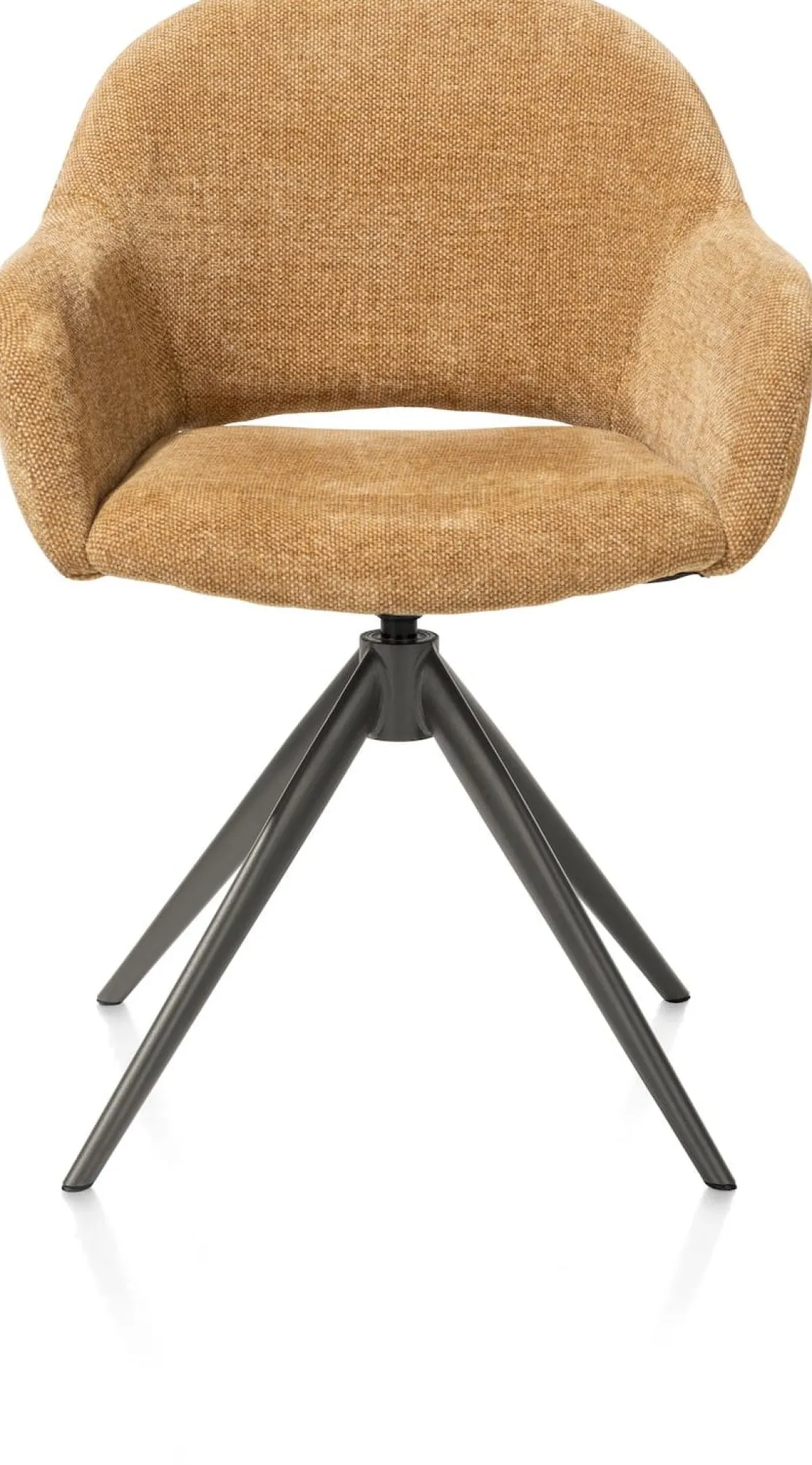 XOOON FINN armstoel terugdraai - stof Livigno - okergeel^ Armstoelen