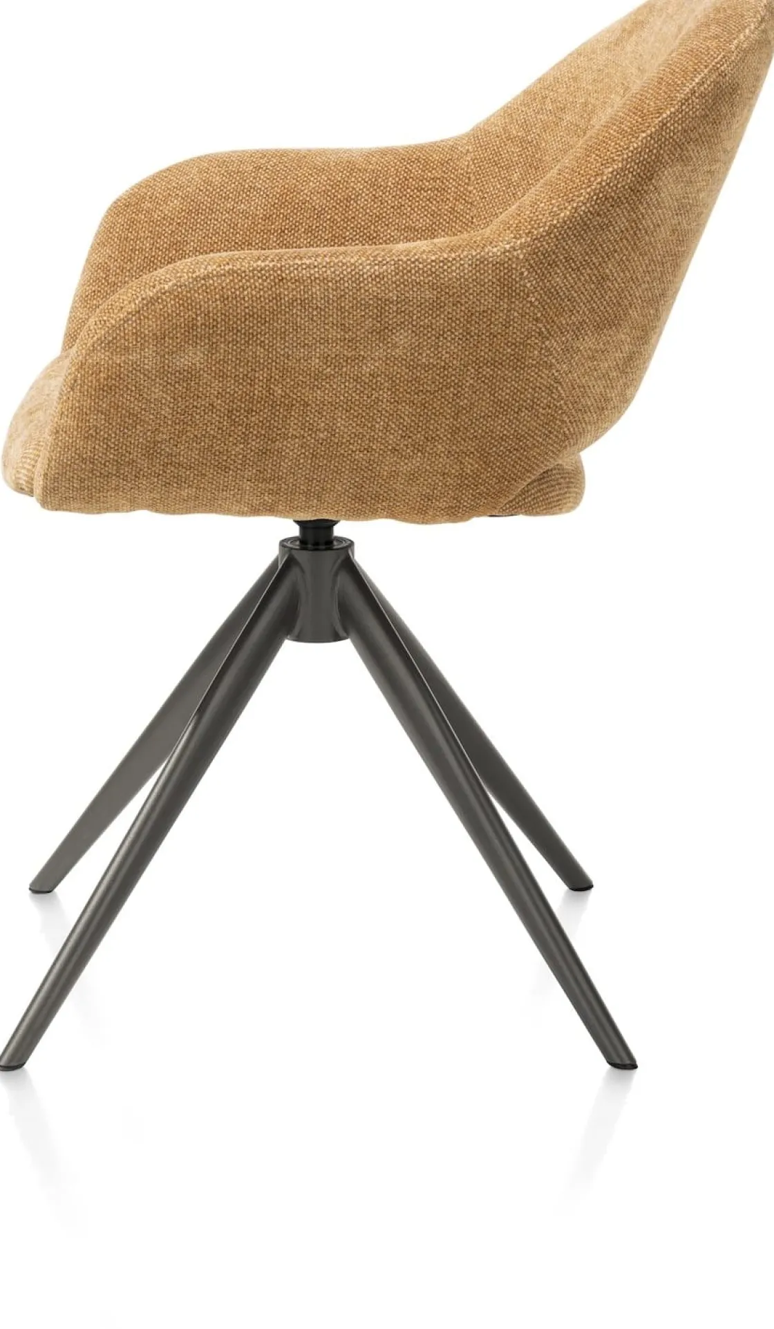 XOOON FINN armstoel terugdraai - stof Livigno - okergeel^ Armstoelen