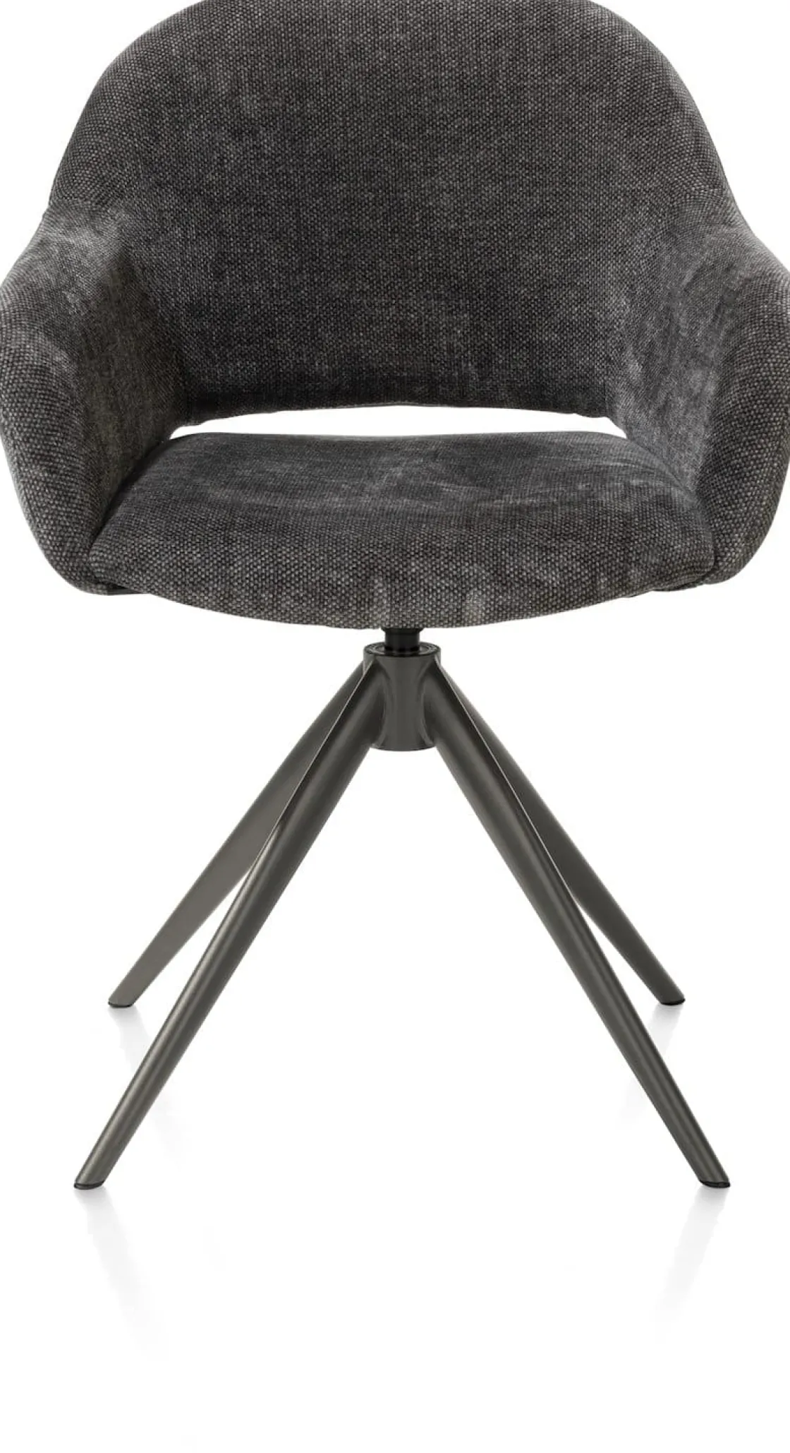 XOOON FINN armstoel terugdraai - stof Livigno - antraciet^ Armstoelen