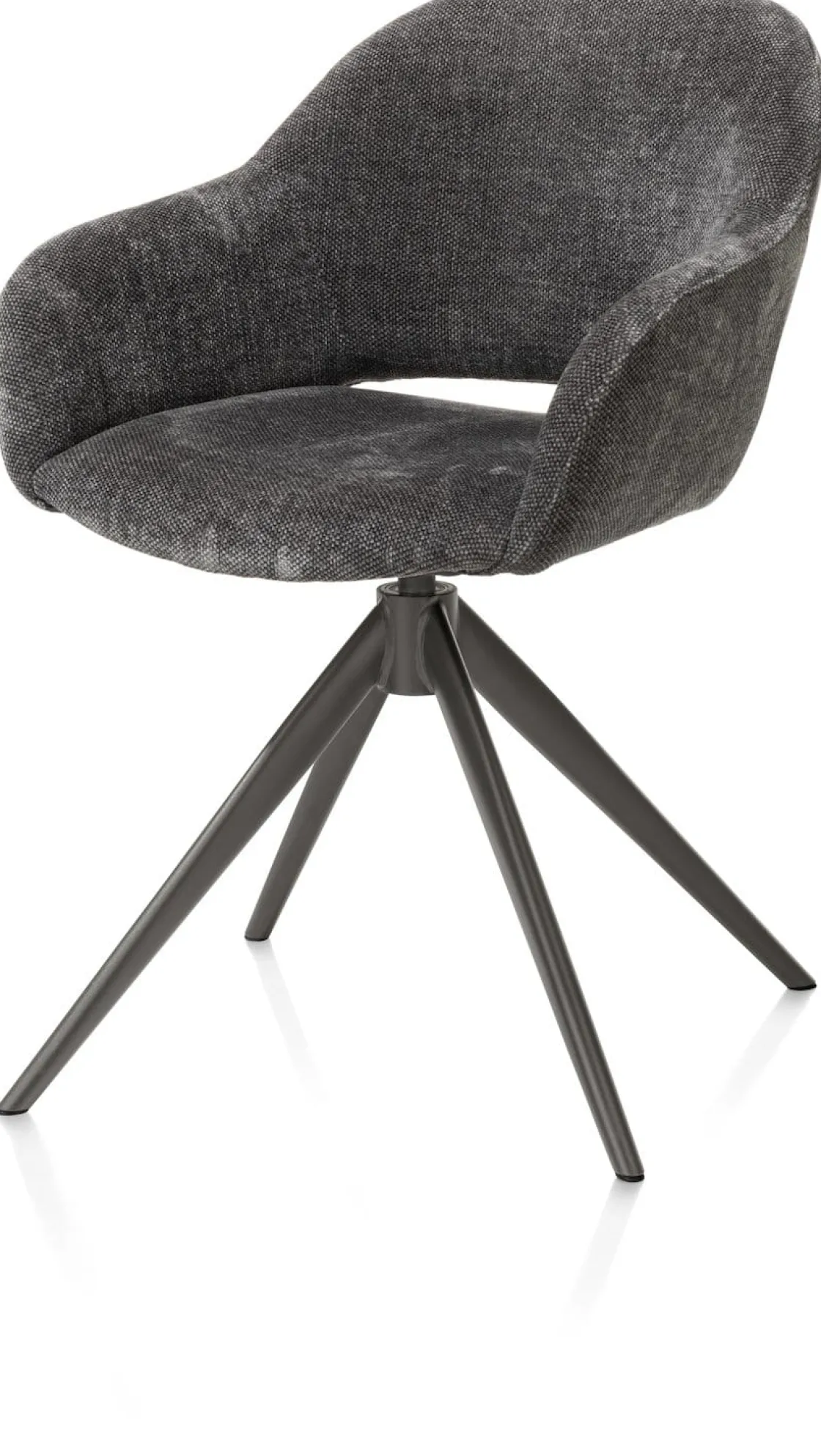 XOOON FINN armstoel terugdraai - stof Livigno - antraciet^ Armstoelen