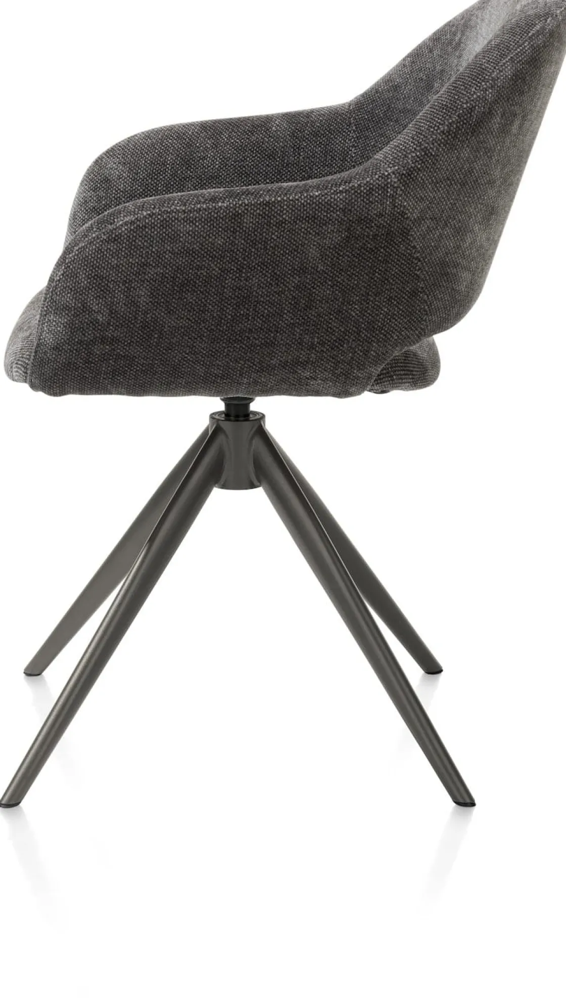XOOON FINN armstoel terugdraai - stof Livigno - antraciet^ Armstoelen