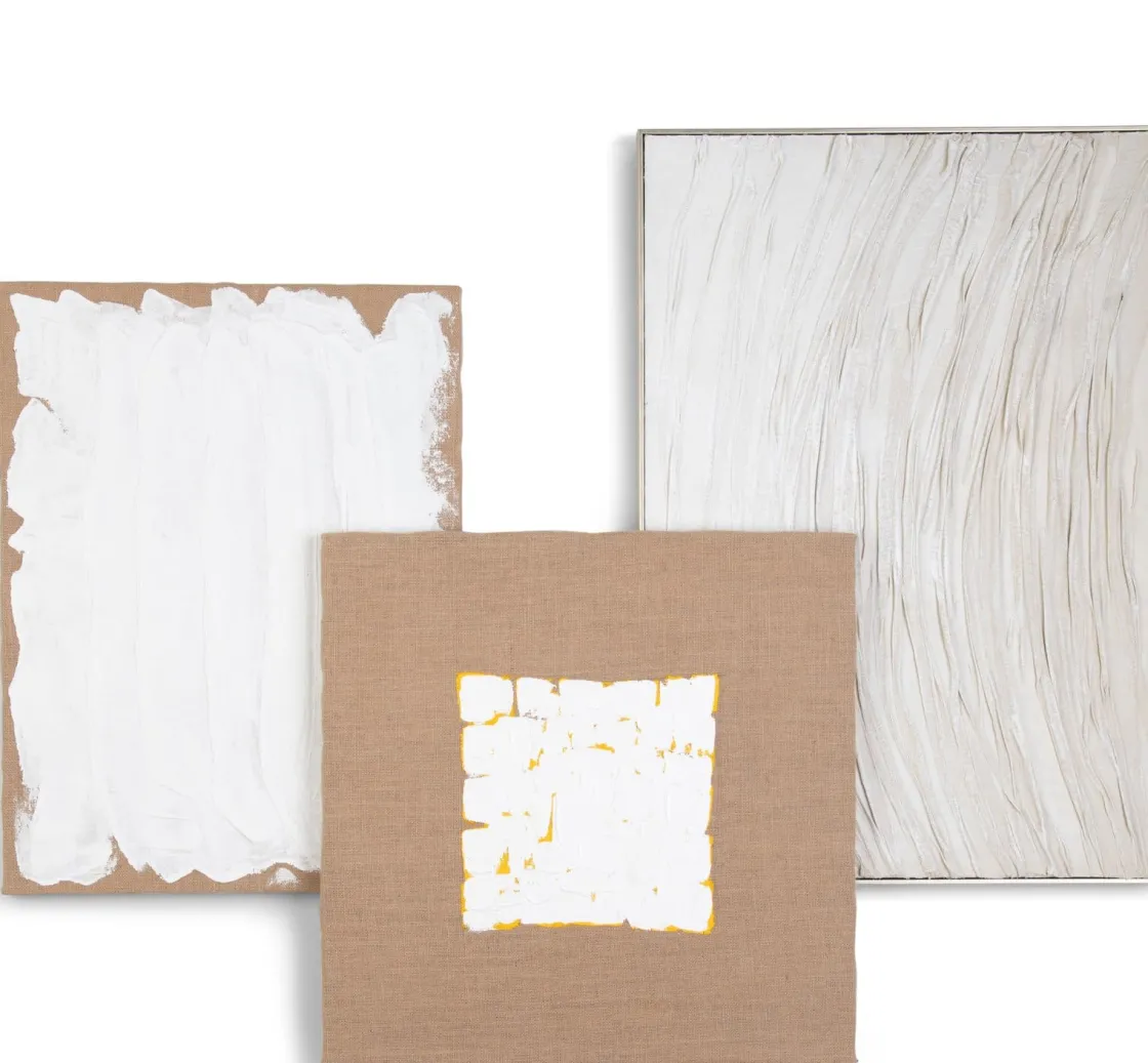 XOOON Finn schilderij 70x70cm in de kleur Naturel - COCOmaison^ Wanddecoraties|Woonaccessoires