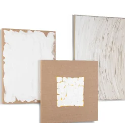 XOOON Finn schilderij 70x70cm in de kleur Naturel - COCOmaison^ Wanddecoraties|Woonaccessoires