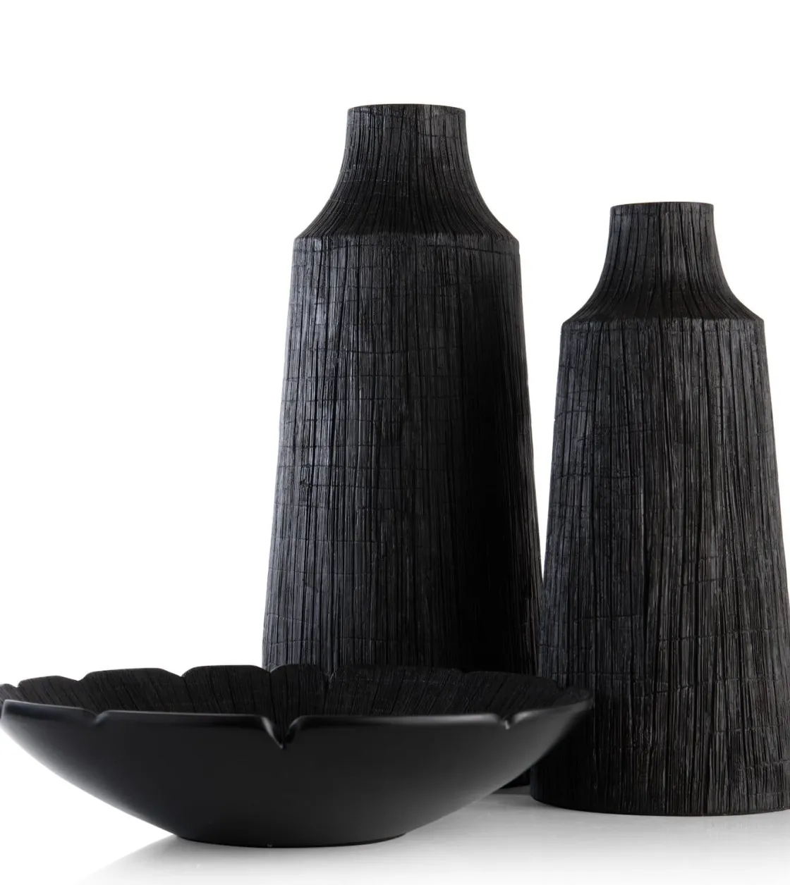 XOOON Finn vaas H50cm in de kleur Zwart - COCOmaison^ Woonaccessoires
