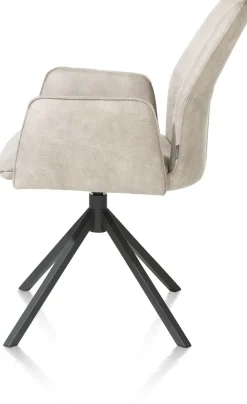 XOOON FRANKY armstoel - vast - greep - pocketveringvering - kiezel^ Armstoelen