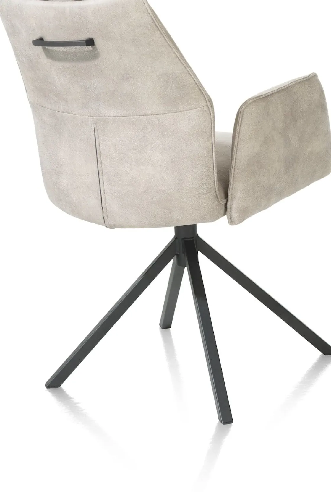 XOOON FRANKY armstoel - vast - greep - pocketveringvering - kiezel^ Armstoelen