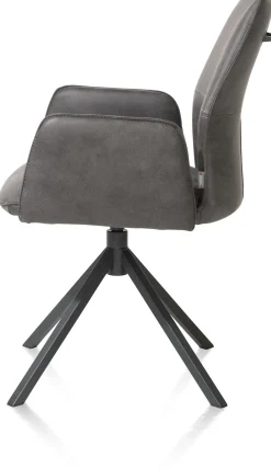XOOON FRANKY armstoel - vast - greep - pocketveringvering - zwart^ Armstoelen
