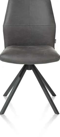 XOOON FRANKY eetkamerstoel - draaibaar - Taurus - zwart^ Eetkamerstoelen