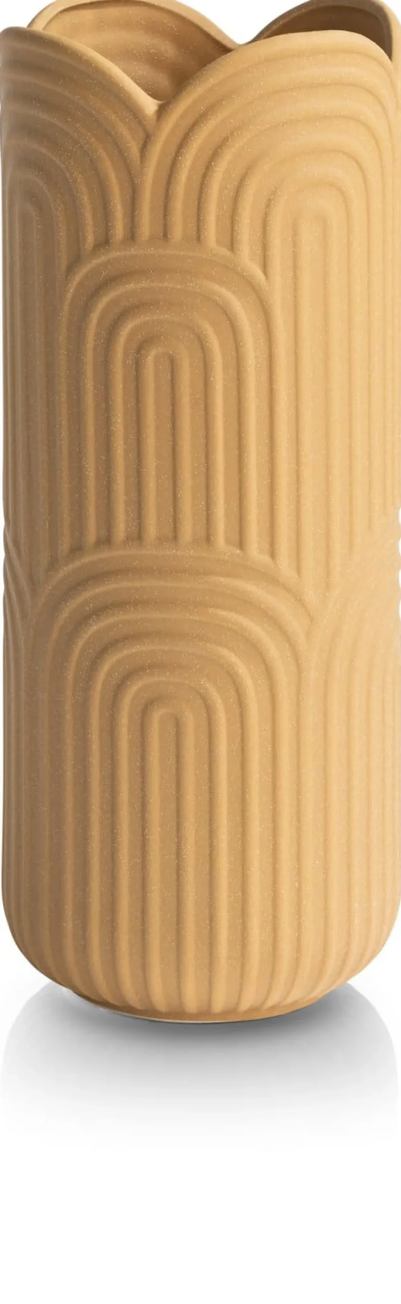 XOOON Gia vaas H35cm in kleur Okergeel shop je bij COCOmaison^ Woonaccessoires