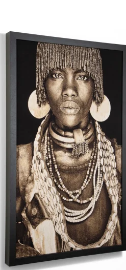 XOOON Hamar Woman schilderij 75x125cm in de kleur Multi Color^ Wanddecoraties|Woonaccessoires