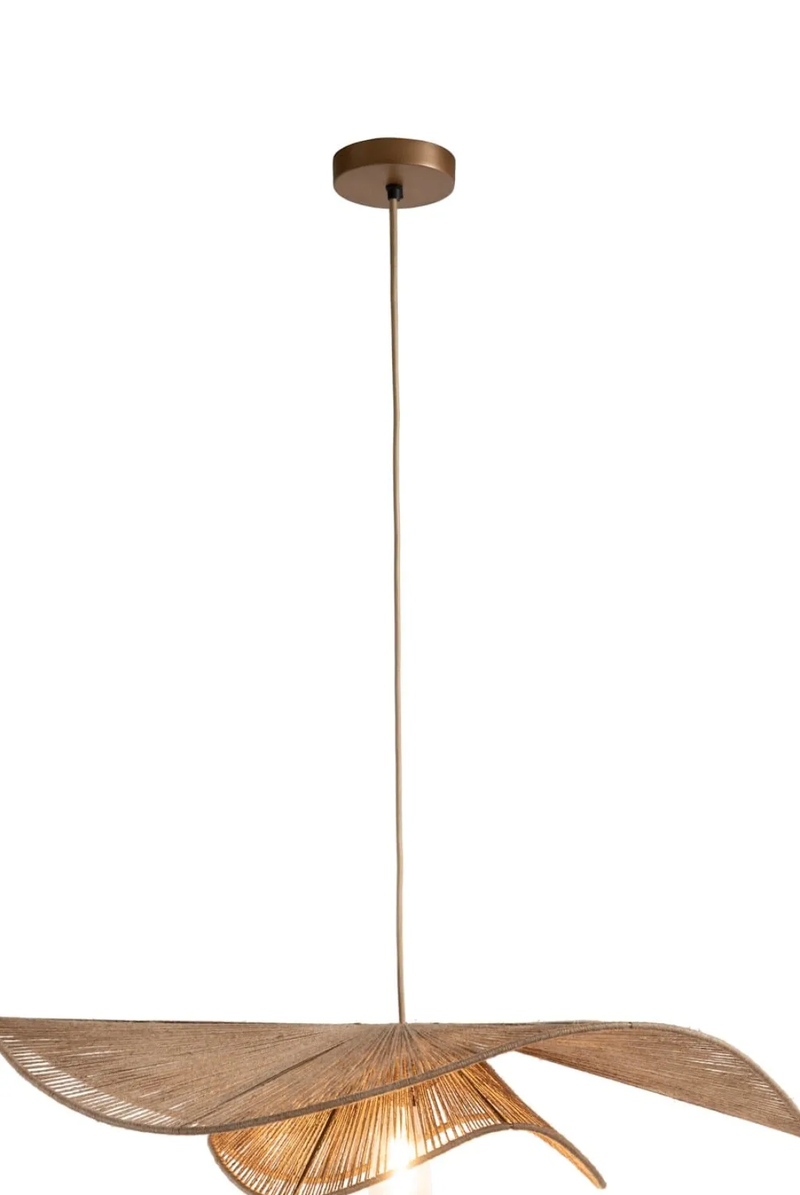 XOOON Iggy hanglamp 1*E27 D80cm in de kleur Naturel - COCOmaison^ Hanglampen