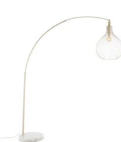 XOOON Jax booglamp 1*E27 in de kleur Beige - COCOmaison^ Vloerlampen
