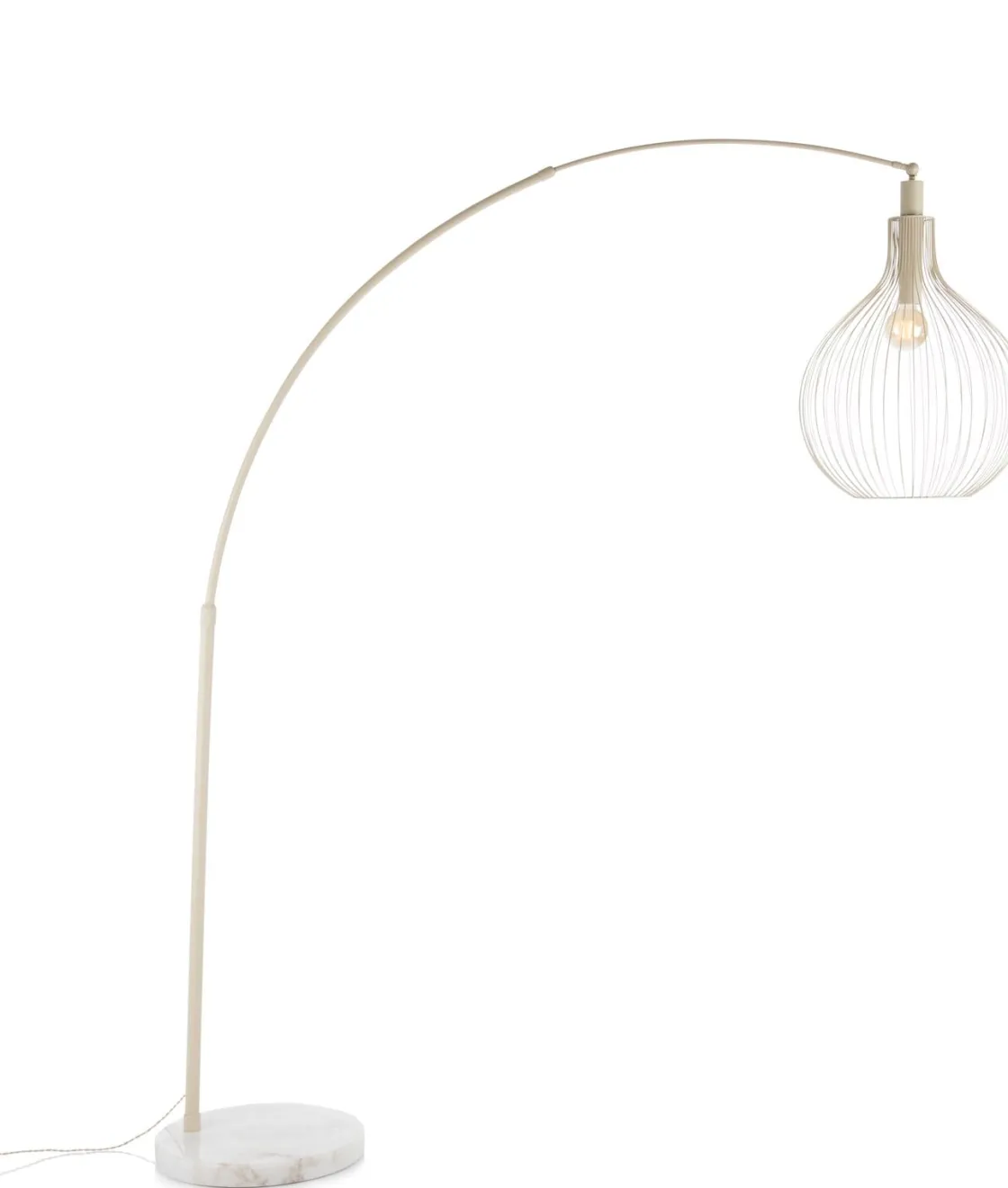 XOOON Jax booglamp 1*E27 in de kleur Beige - COCOmaison^ Vloerlampen