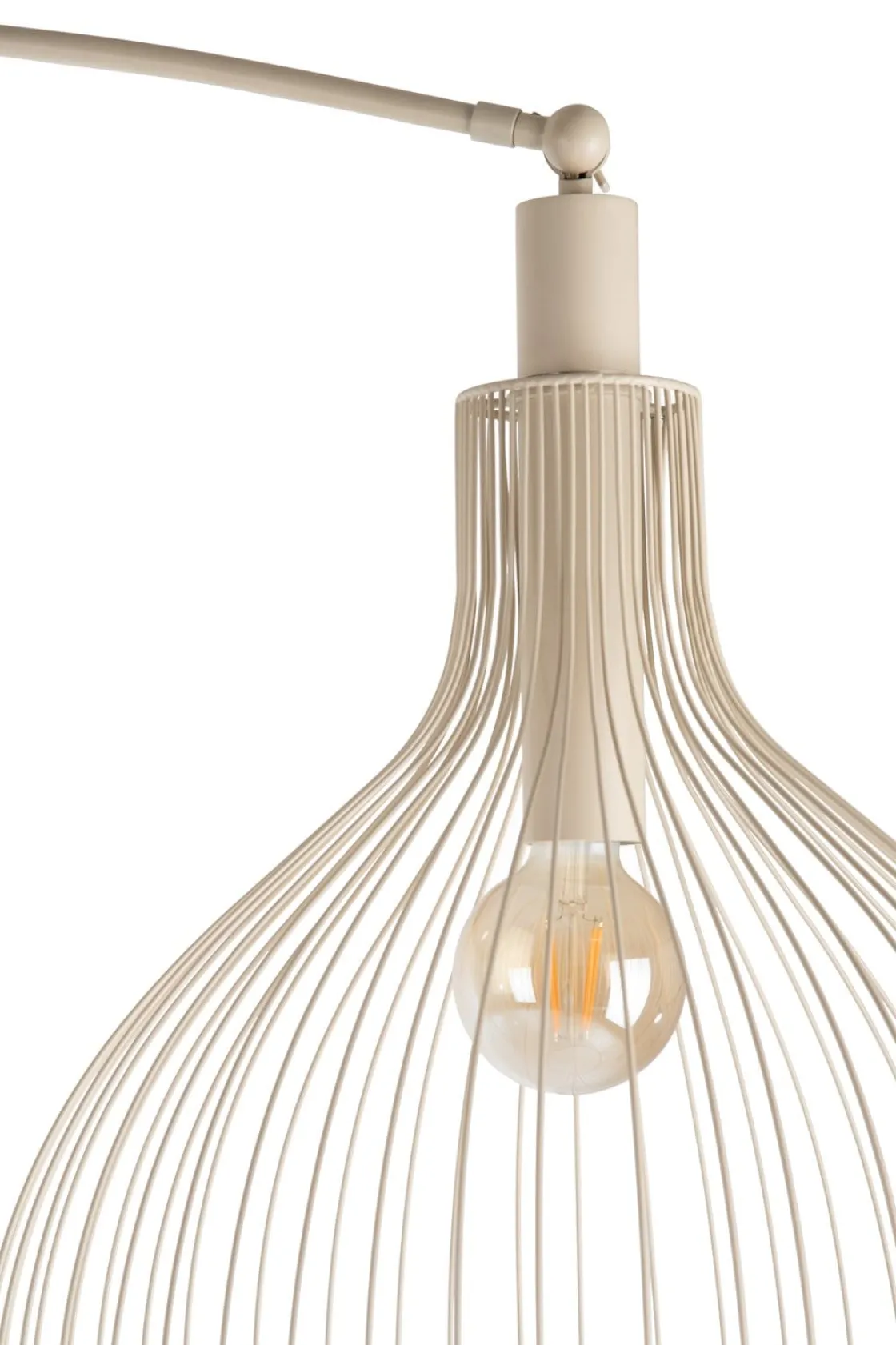 XOOON Jax booglamp 1*E27 in de kleur Beige - COCOmaison^ Vloerlampen