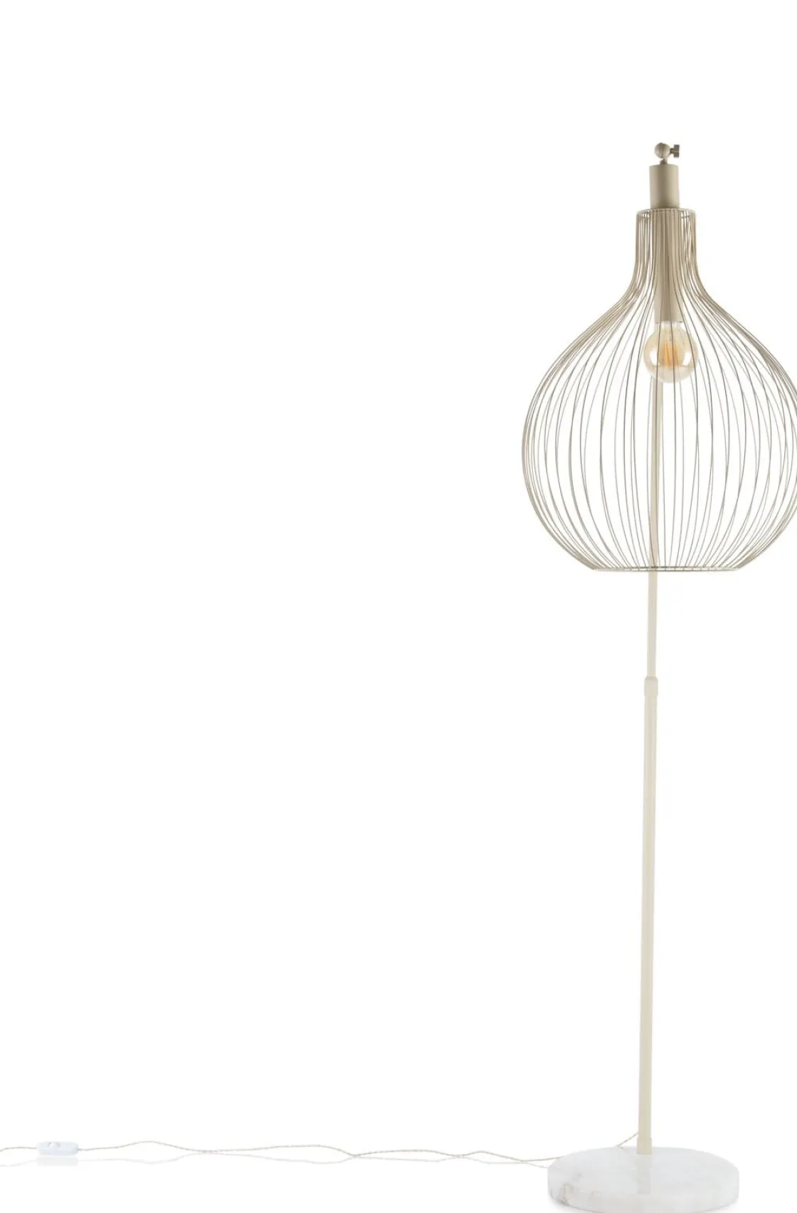 XOOON Jax booglamp 1*E27 in de kleur Beige - COCOmaison^ Vloerlampen