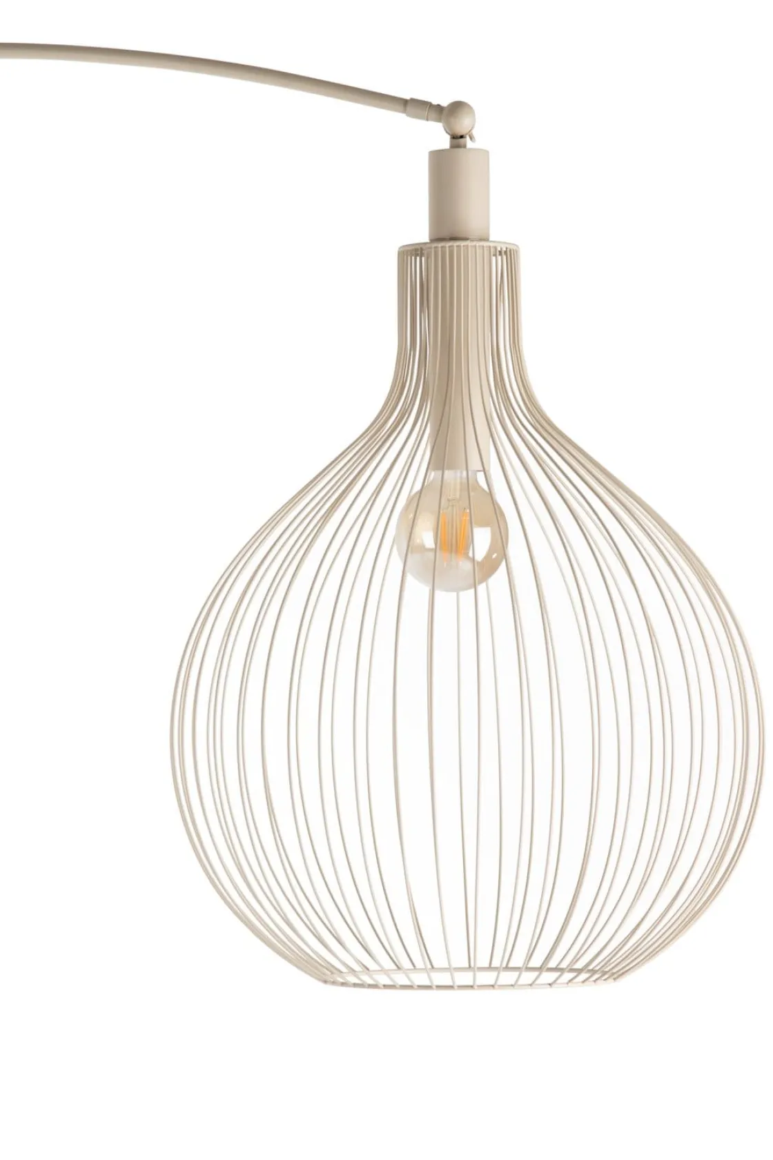XOOON Jax booglamp 1*E27 in de kleur Beige - COCOmaison^ Vloerlampen