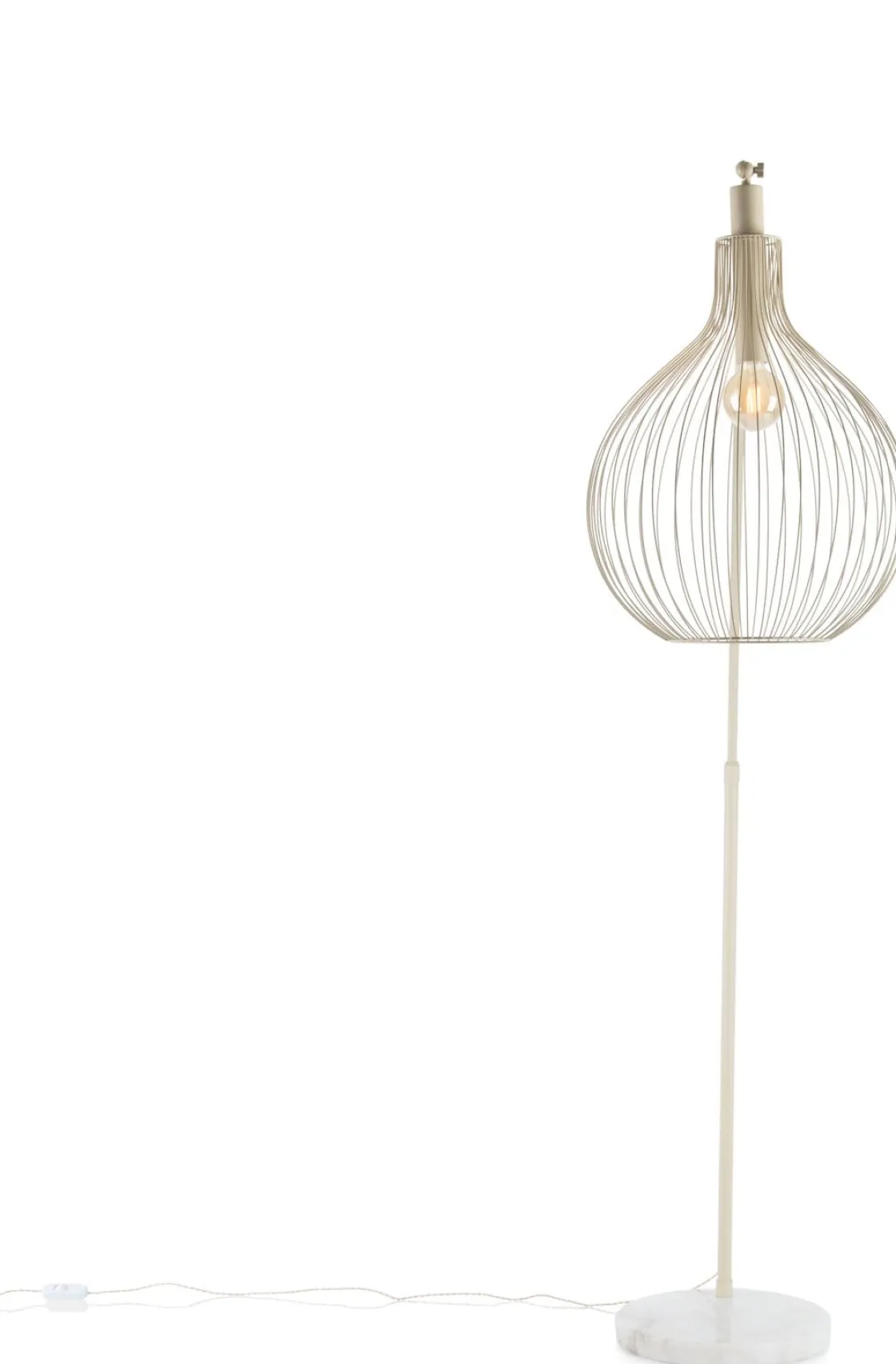 XOOON Jax booglamp 1*E27 in de kleur Beige - COCOmaison^ Vloerlampen