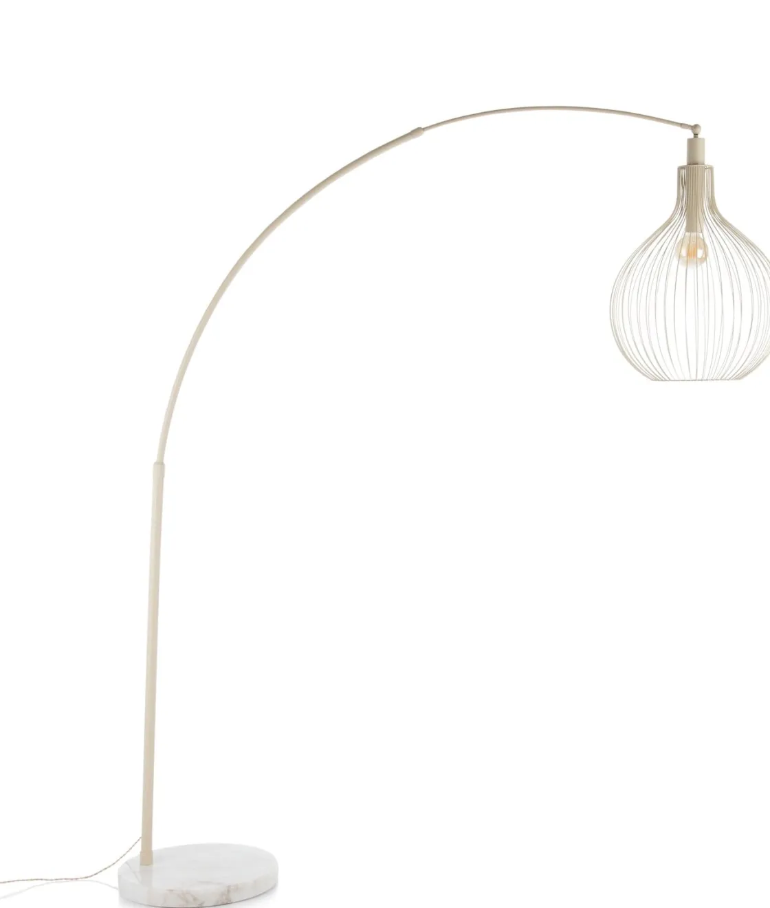 XOOON Jax booglamp 1*E27 in de kleur Beige - COCOmaison^ Vloerlampen