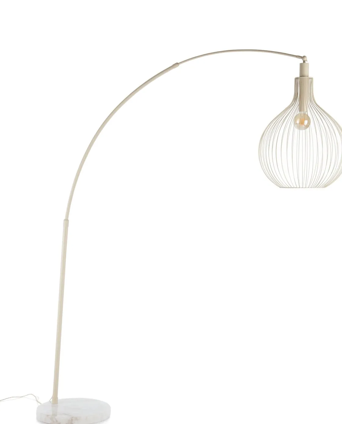 XOOON Jax booglamp 1*E27 in de kleur Beige - COCOmaison^ Vloerlampen