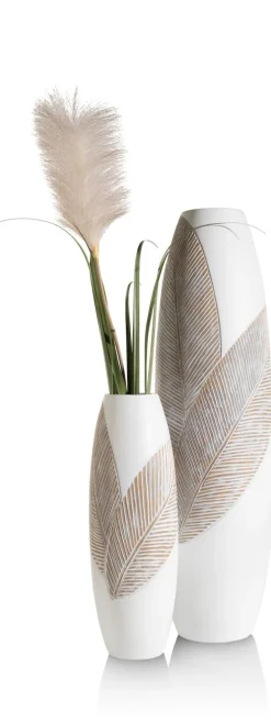 XOOON Jolie vaas H45cm in de kleur Wit - COCOmaison^ Woonaccessoires