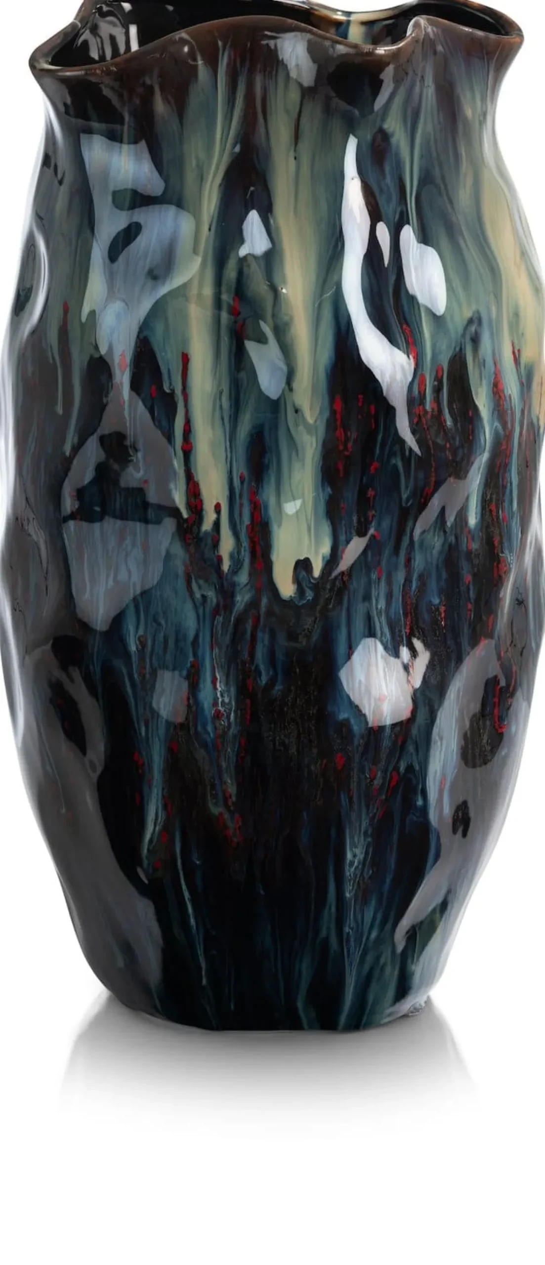 XOOON Julius vaas H45cm in kleur Blauw shop je bij COCOmaison^ Woonaccessoires