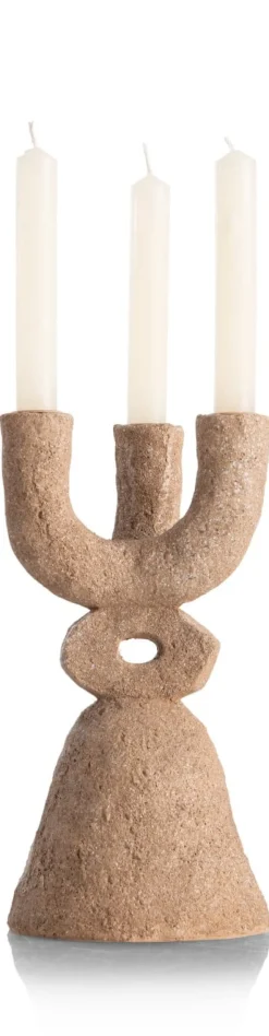 XOOON June kandelaar H27cm in de kleur Bruin - COCOmaison^ Woonaccessoires