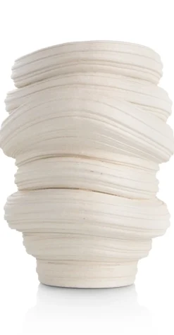 XOOON Juul vaas H32,6cm in de kleur Crème - COCOmaison^ Woonaccessoires