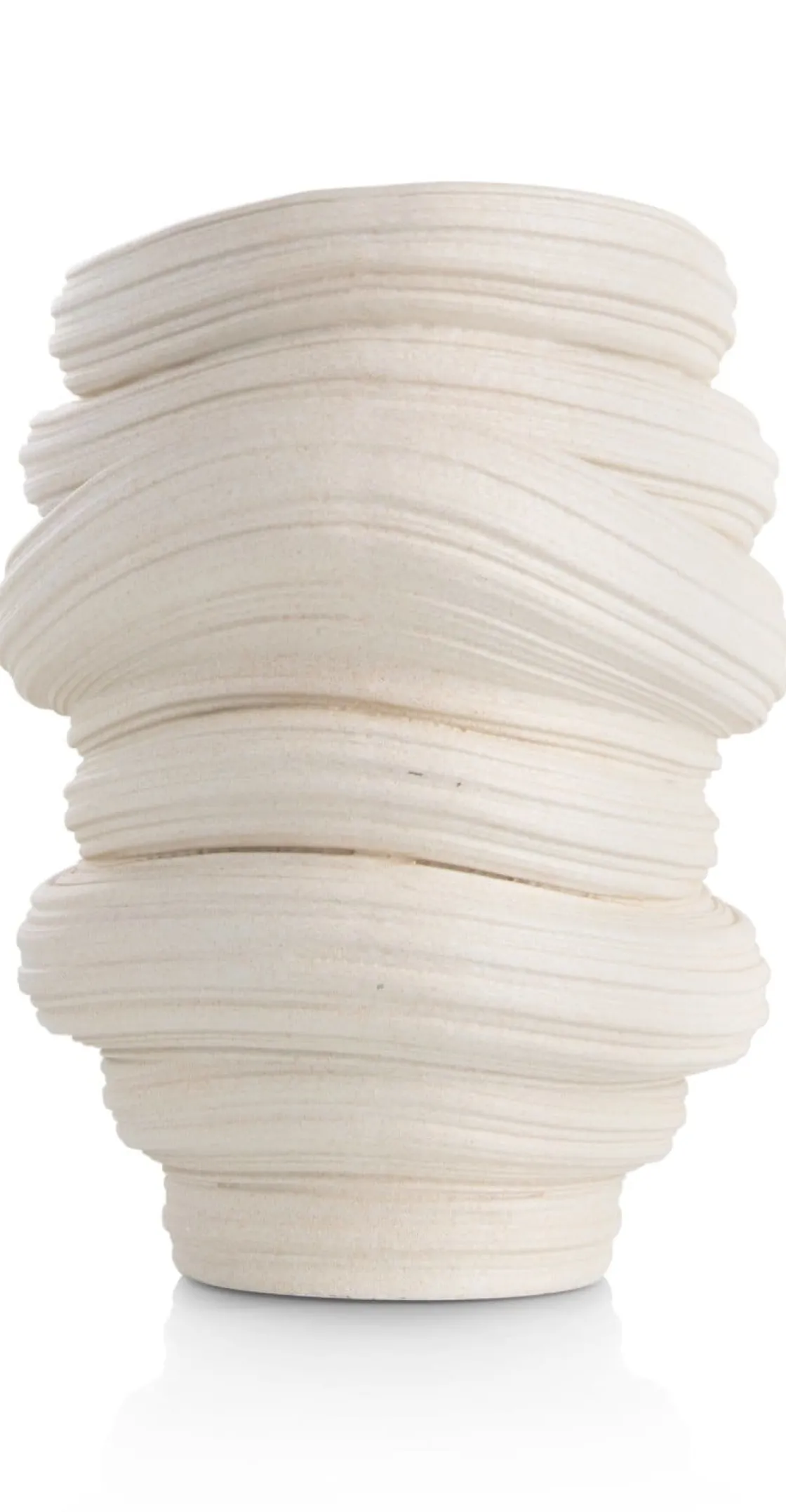 XOOON Juul vaas H32,6cm in de kleur Crème - COCOmaison^ Woonaccessoires