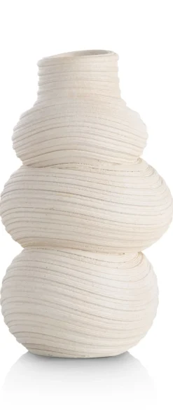 XOOON Juul vaas H36,6cm in de kleur Crème - COCOmaison^ Woonaccessoires