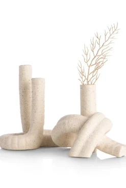 XOOON Kiki vaas H17cm in de kleur Beige - COCOmaison^ Woonaccessoires