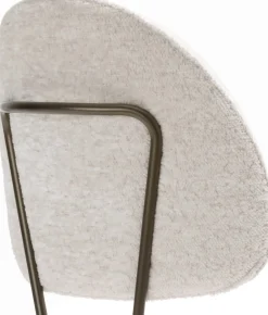 XOOON Kjel barstoel champagne frame in de kleur Crème - COCOmaison^ Barkrukken En Barstoelen|Woonaccessoires