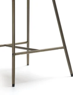 XOOON Kjel barstoel champagne frame in de kleur Crème - COCOmaison^ Barkrukken En Barstoelen|Woonaccessoires
