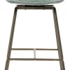 XOOON Kjel barstoel champagne frame in de kleur Groen - COCOmaison^ Barkrukken En Barstoelen|Woonaccessoires